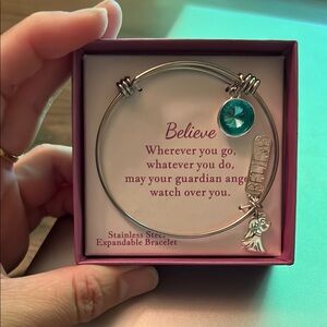 BOGO💞 Stainless Steel Believe Angel Charm Bracelet